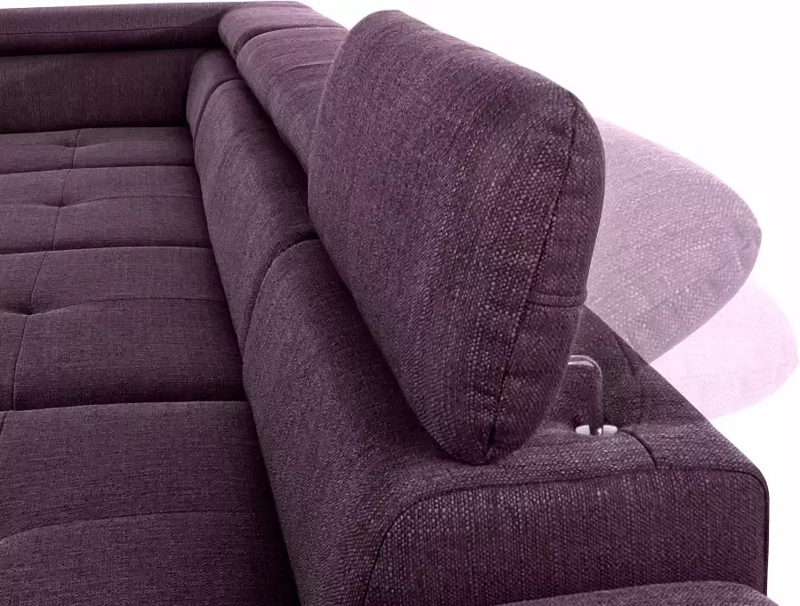 Exxpo sofa fashion Zithoek Vinci U-Form optioneel met slaapfunctie