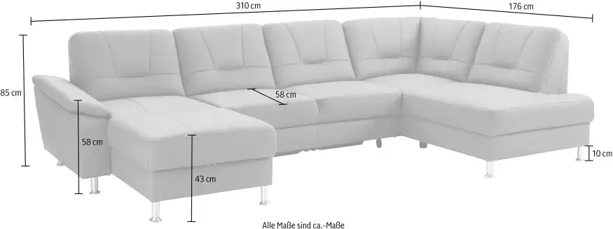 Exxpo sofa fashion Zithoek Castello U-Form optioneel met slaapfunctie - Foto 3
