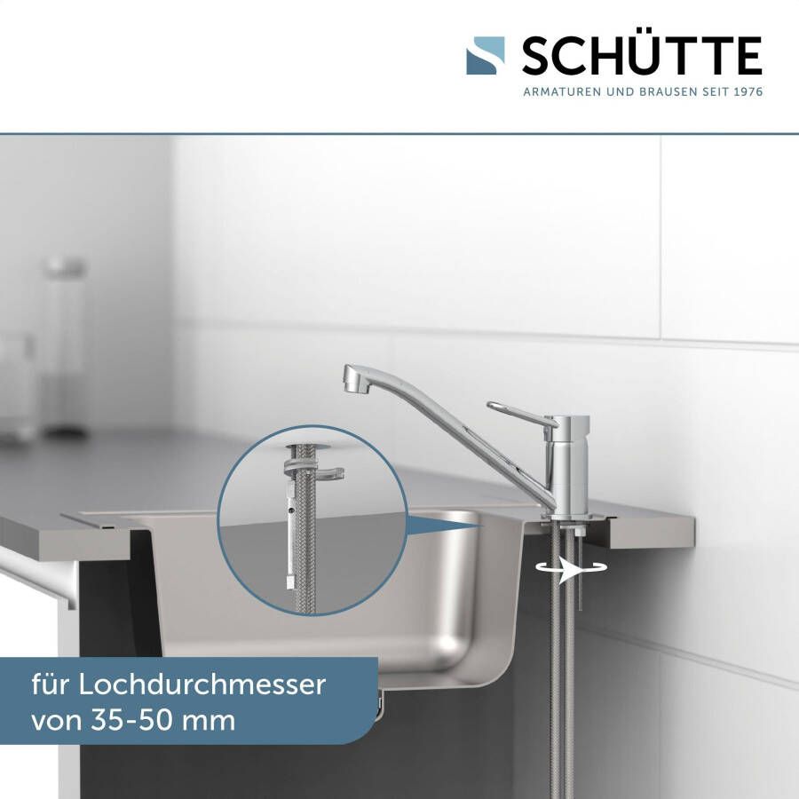 Schütte Keukenkraan Birte 360° zwenkbare kraan keuken mengkraan chroom hoge druk - Foto 2