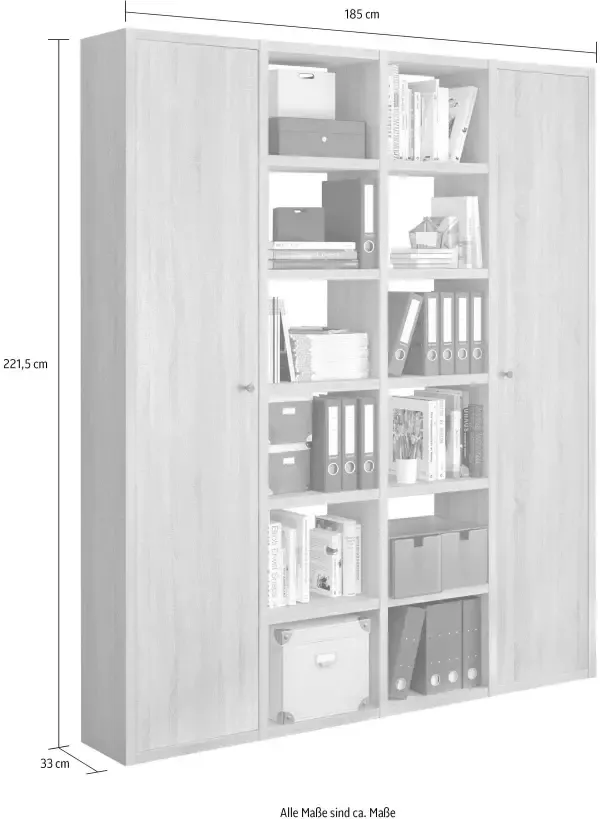 Home24 Combi dossierkast Emporio VIII Fredriks - Foto 3