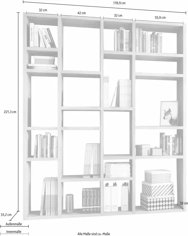 Fif möbel Room divider TORO 383 Breedte 179 cm - Foto 2