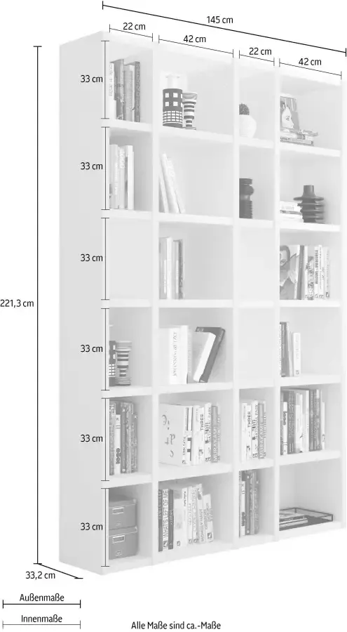 Home24 Boekenkast Emporior XV loftscape - Foto 2