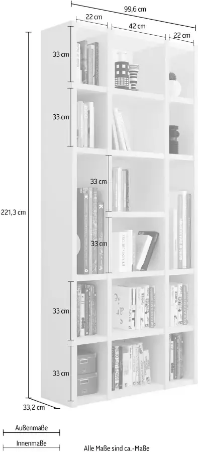 Home24 Boekenkast Emporior XIV loftscape - Foto 2