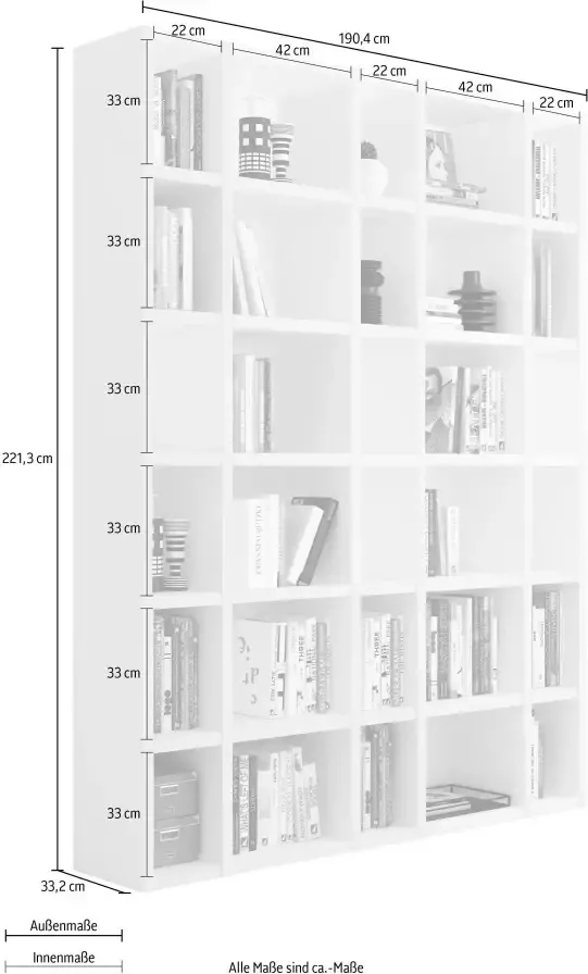 Home24 Boekenkast Emporior XV loftscape - Foto 2