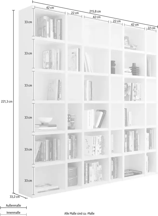 Home24 Boekenkast Emporior IX loftscape