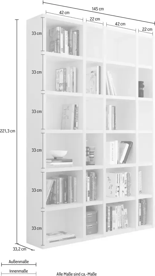 Home24 Boekenkast Emporior IX loftscape - Foto 2