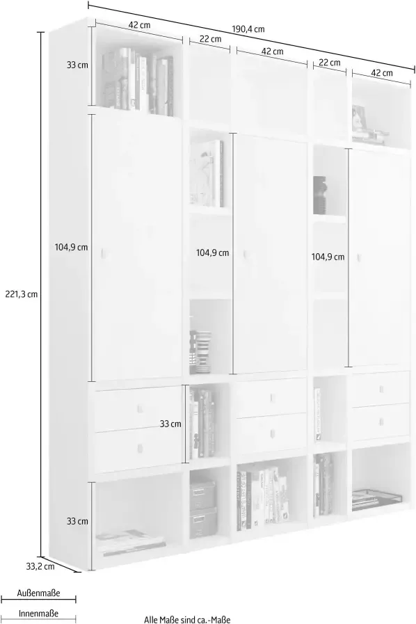 Home24 Boekenkast Emporior X loftscape - Foto 2