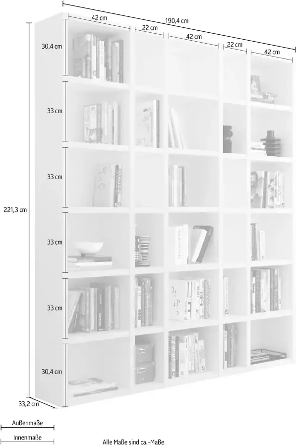 Home24 Boekenkast Emporior IX loftscape - Foto 2