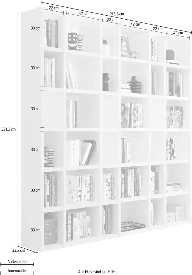 Home24 Boekenkast Emporior XV loftscape - Foto 2