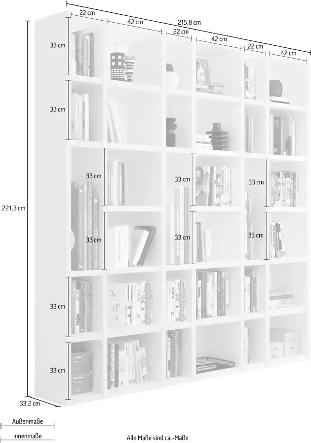 Home24 Boekenkast Emporior XIV loftscape - Foto 2