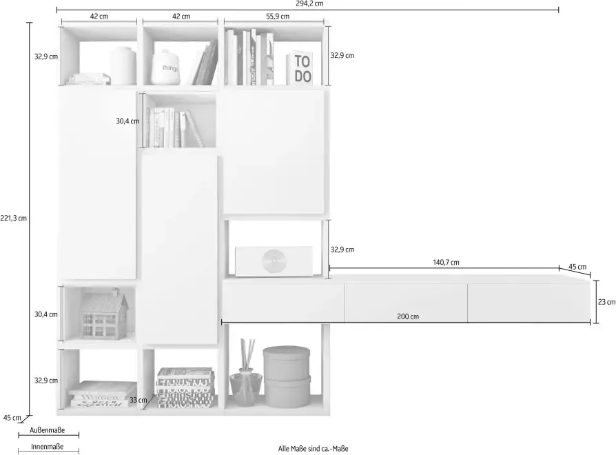 Home24 Wandmeubel Emporior IV loftscape - Foto 2