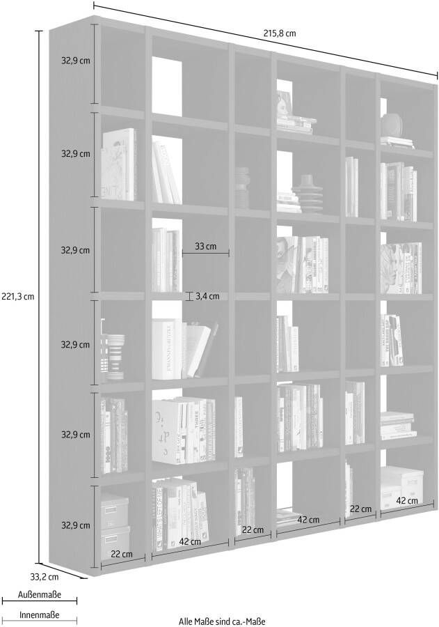 Home24 Boekenkast Emporior XV loftscape - Foto 2