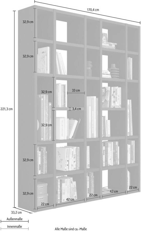 Home24 Boekenkast Emporior XIV loftscape - Foto 3