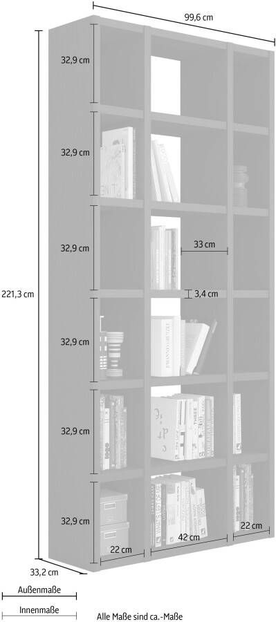Home24 Boekenkast Emporior XV loftscape - Foto 3