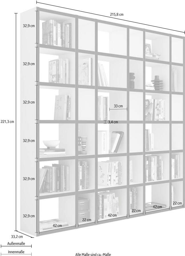 Home24 Boekenkast Emporior IX loftscape - Foto 2