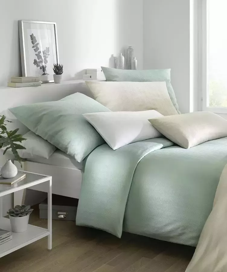 Fleuresse Overtrekset Jade met een subtiel patroon - Foto 1