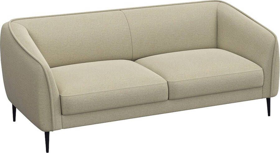 FLEXLUX 2 5-zitsbank Belle Designsofa Couch Zitting van hoogwaardig koudschuim en stalen nogsagvering - Foto 3