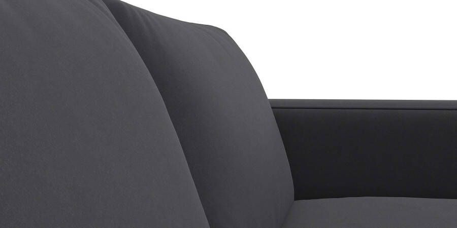 FLEXLUX 3-zitsbank Fiore brede armleuningen koudschuim poten aluminium + zwart - Foto 3