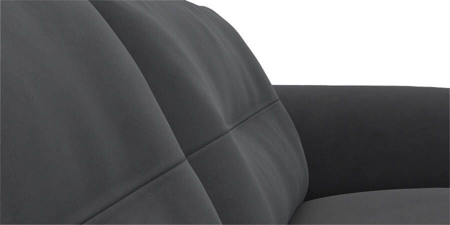 FLEXLUX 3-zitsbank Glow Premium zitting: koudschuim en binnenvering armleuningen. Walnoot aluminium voet - Foto 4
