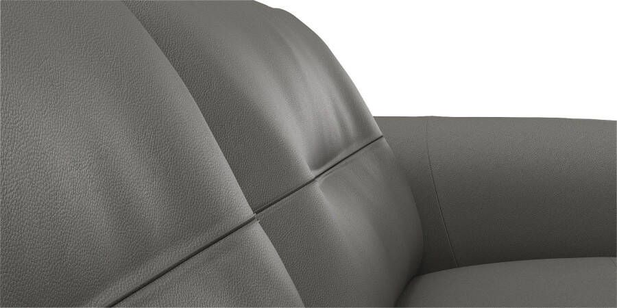 FLEXLUX 3-zitsbank Glow Premium zitting: koudschuim en binnenvering armleuningen. Walnoot aluminium voet - Foto 4