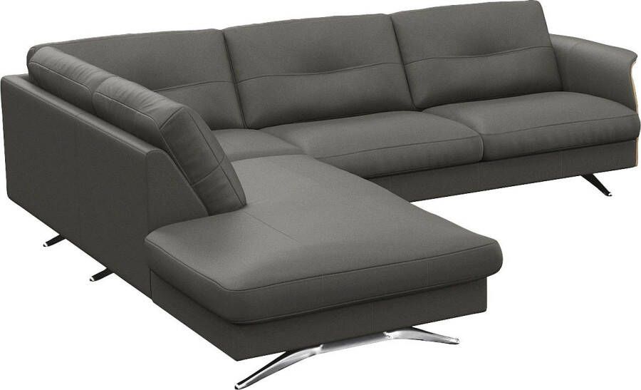 FLEXLUX Hoekbank Glow super comfortabel door hoogwaardige zitconstructie met binnenvering L-vorm - Foto 3