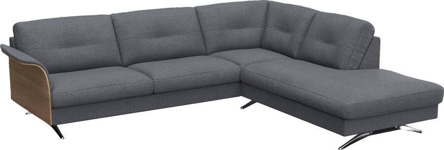 FLEXLUX Hoekbank Glow super comfortabel door hoogwaardige zitconstructie met binnenvering L-vorm - Foto 4