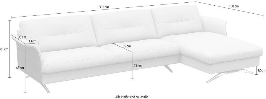 FLEXLUX Hoekbank Glow designbank comfortabel en comfortabel door hoogwaardige zitconstructie - Foto 5
