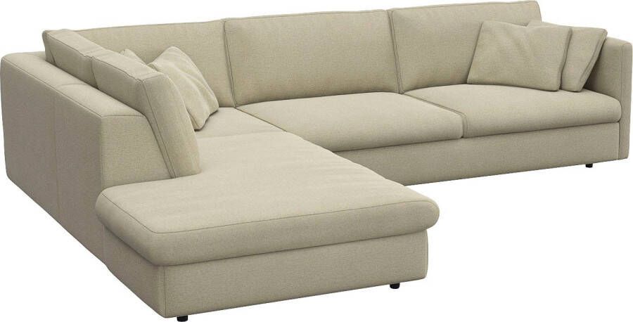 FLEXLUX Hoekbank Lovane elegant en tijdloos comfortabel L-vorm Zacht en zeer comfortabel grote zitdiepte op koudschuim inclusief sierkussen - Foto 3
