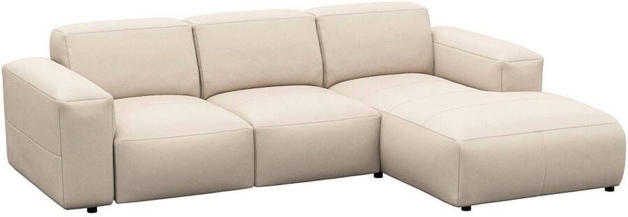 FLEXLUX Hoekbank Lucera Chaise longue rechts of links L-vorm comfortabel - Foto 5