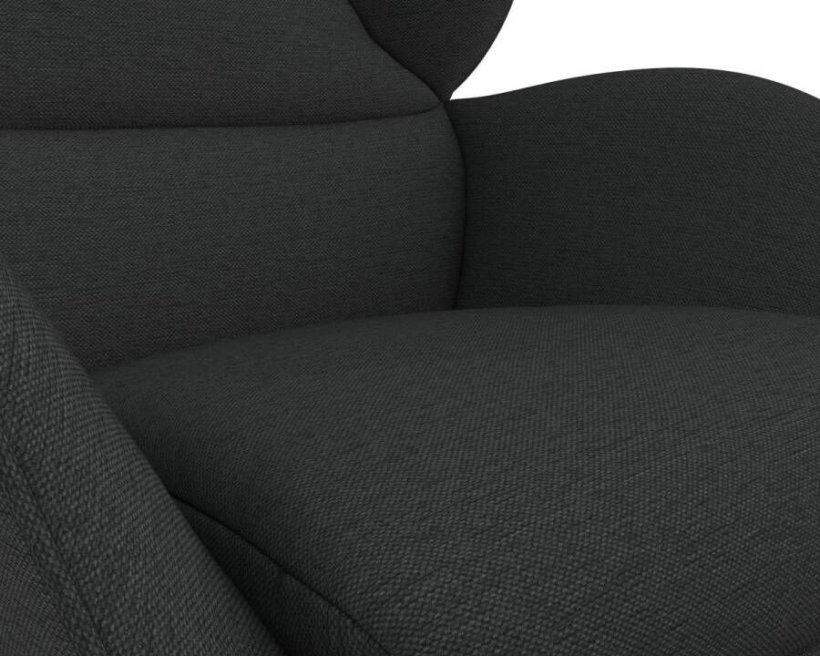 FLEXLUX Oorfauteuil Adria Stijl & comfort organische vorm zwarte houten voet - Foto 2
