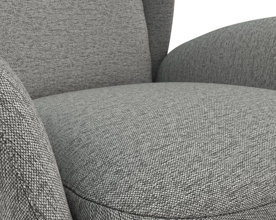 FLEXLUX Oorfauteuil Padova Stijl & comfort organische vorm geïntegreerde lendensteun zwarte voet - Foto 2