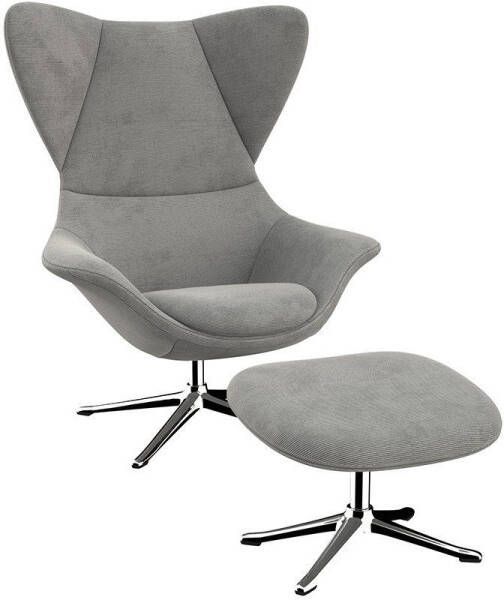 FLEXLUX Oorfauteuil Stilo Relaxsessel TV-Sessel Solitaire stijlicoon draaibaar aluminium basis - Foto 5