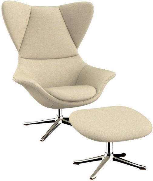 FLEXLUX Oorfauteuil Stilo Relaxsessel TV-Sessel Solitaire stijlicoon draaibaar aluminium basis - Foto 5