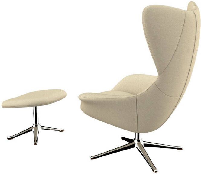 FLEXLUX Oorfauteuil Stilo Relaxsessel TV-Sessel Solitaire stijlicoon draaibaar aluminium basis - Foto 4