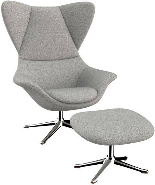 FLEXLUX Oorfauteuil Stilo Relaxsessel TV-Sessel Solitaire stijlicoon draaibaar aluminium basis - Foto 5