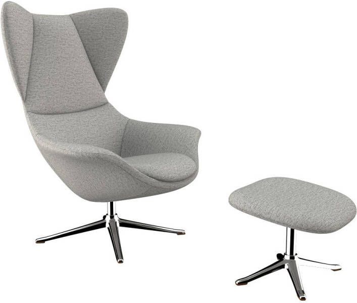 FLEXLUX Oorfauteuil Stilo Relaxsessel TV-Sessel Solitaire stijlicoon draaibaar aluminium basis - Foto 3