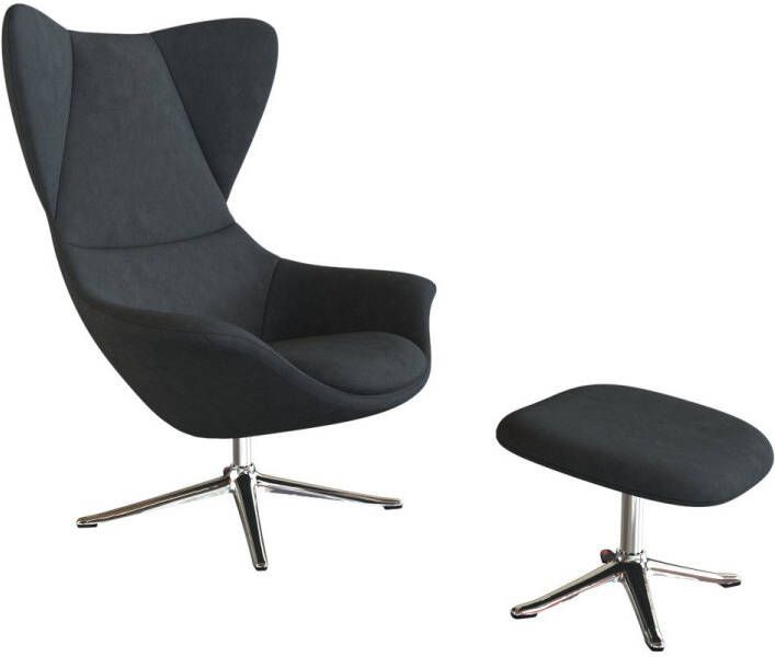 FLEXLUX Oorfauteuil Stilo Solitaire stijlicoon draaibaar aluminium basis - Foto 3