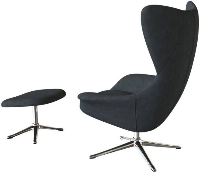 FLEXLUX Oorfauteuil Stilo Relaxsessel TV-Sessel Solitaire stijlicoon draaibaar aluminium basis - Foto 4