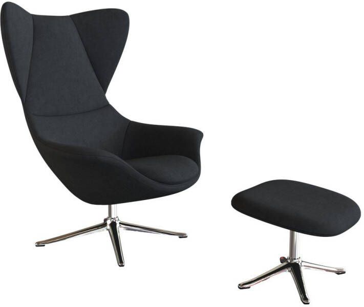 FLEXLUX Oorfauteuil Stilo Relaxsessel TV-Sessel Solitaire stijlicoon draaibaar aluminium basis - Foto 3