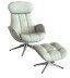 FLEXLUX Relaxfauteuil Relaxchairs Chester Rugleuning & hoofdsteun verstelbaar draaibaar aluminium voet - Foto 7