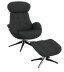 FLEXLUX Relaxfauteuil Chester relaxfauteuil premium comfort Scandi draaibaar Premium comfort rug- en hoofdeindeverstelling draaibaar voet zwart - Foto 8