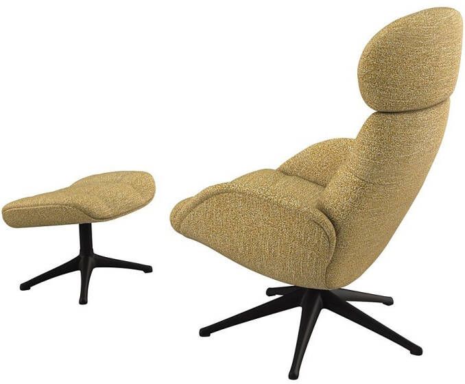 FLEXLUX Relaxfauteuil Relaxchairs Chester Rugleuning & hoofdsteun verstelbaar draaibaar zwarte voet - Foto 4