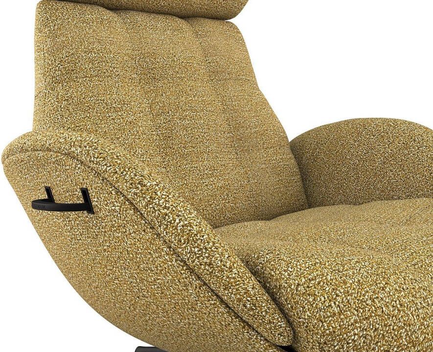 FLEXLUX Relaxfauteuil Relaxchairs Chester Rugleuning & hoofdsteun verstelbaar draaibaar zwarte voet - Foto 2