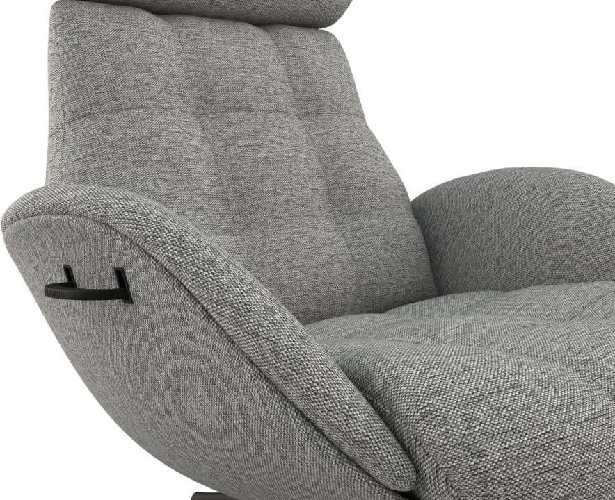 FLEXLUX Relaxfauteuil Relaxchairs Chester Rugleuning & hoofdsteun verstelbaar draaibaar zwarte voet - Foto 2