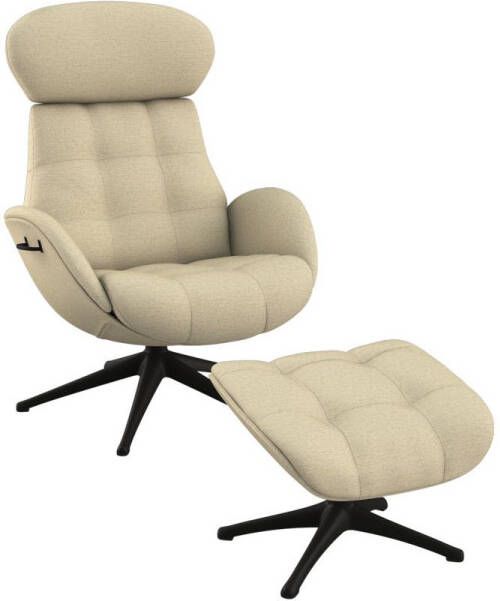 FLEXLUX Relaxfauteuil Chester relaxfauteuil hoog comfort Scandi draaibaar Premium comfort rug- en hoofdeindeverstelling draaibaar voet zwart - Foto 7