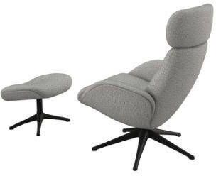 FLEXLUX Relaxfauteuil Relaxchairs Elegant Eersteklas comfort rug- en hoofdsteunverstelling draaibaar zwarte voet - Foto 5