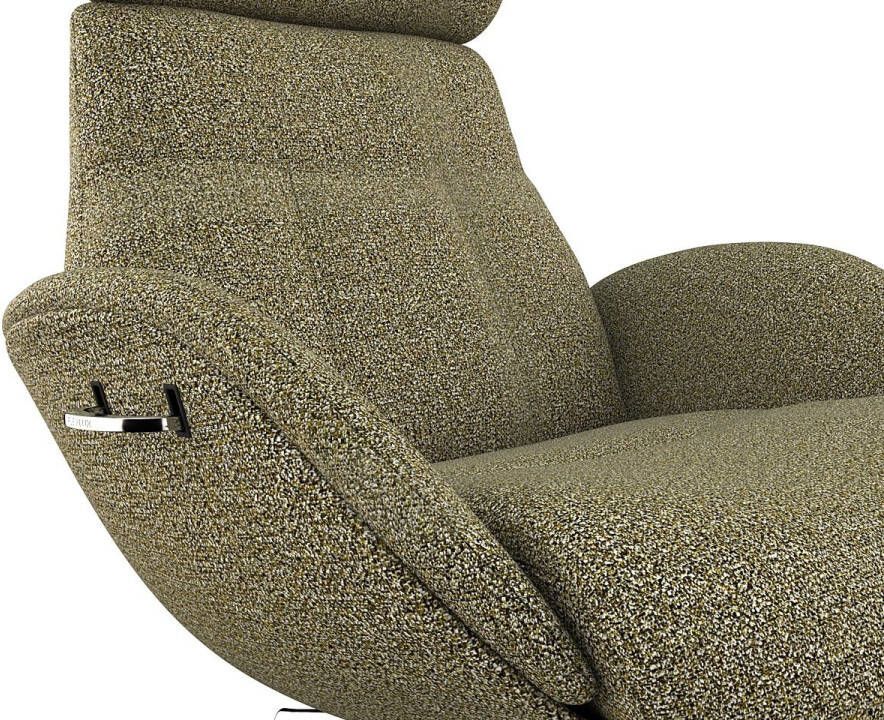 FLEXLUX Relaxfauteuil Relaxchairs Elegant Eersteklas comfort rug- en hoofdsteunverstelling draaibaar aluminium voet - Foto 2