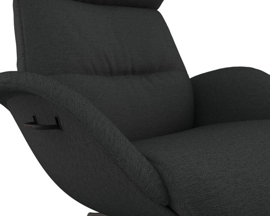 FLEXLUX Relaxfauteuil Relaxchairs More Eersteklas comfort rug- en hoofdsteunverstelling draaibaar zwarte voet - Foto 2