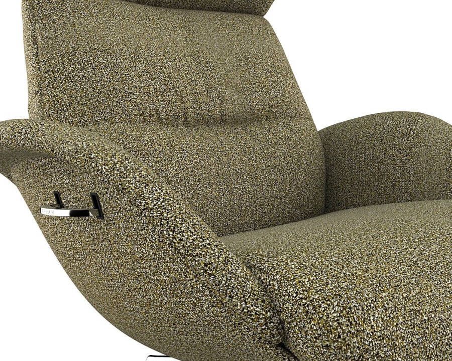 FLEXLUX Relaxfauteuil Relaxchairs More Eersteklas comfort rug- en hoofdsteunverstelling draaibaar aluminium voet - Foto 2