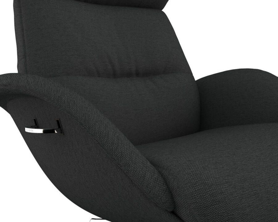 FLEXLUX Relaxfauteuil Relaxchairs More Eersteklas comfort rug- en hoofdsteunverstelling draaibaar aluminium voet - Foto 2